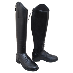 Lace Up PU Riding Boots