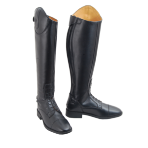 PU knee-length rider boots