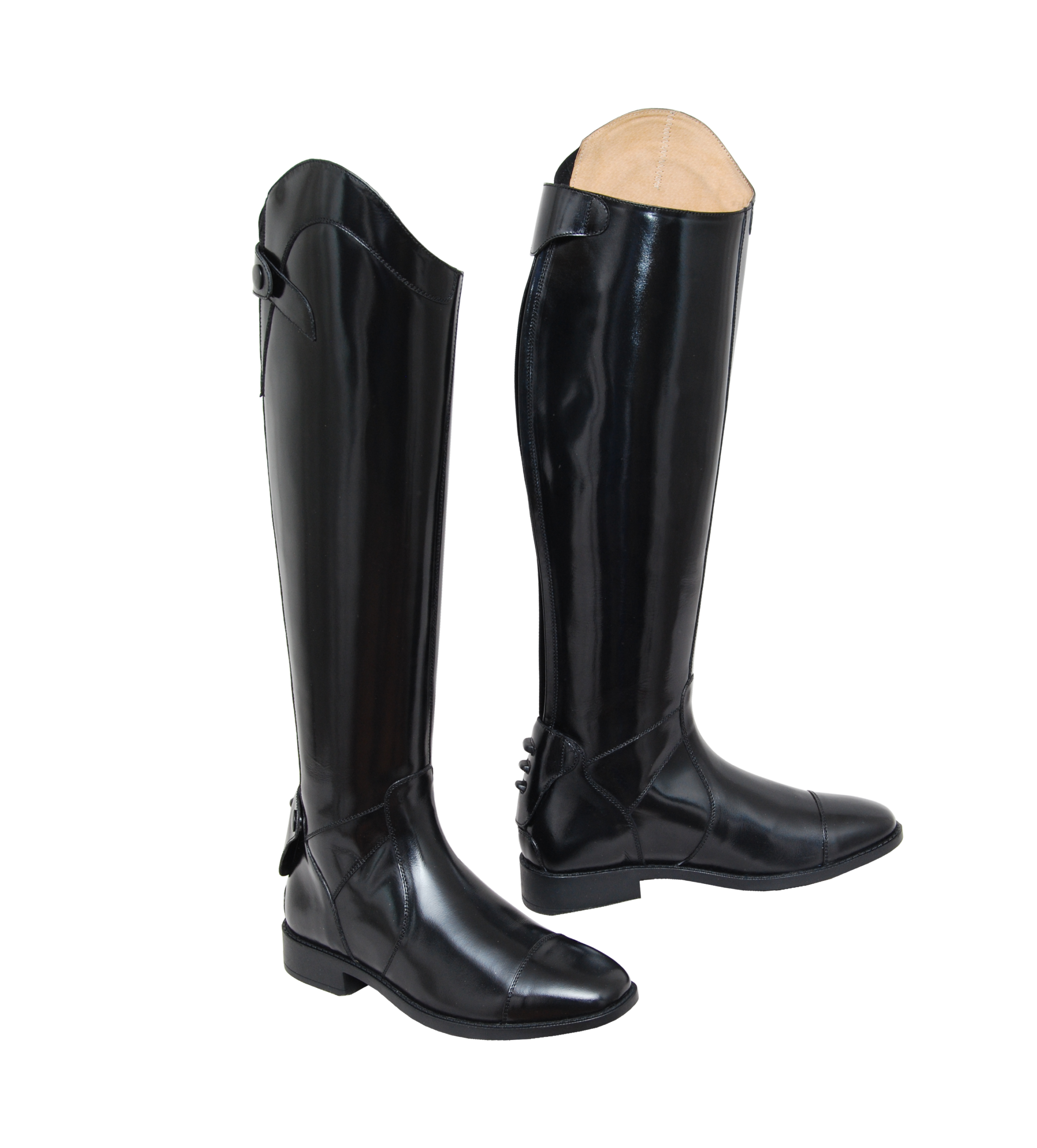 Knee-length dressage riding boots