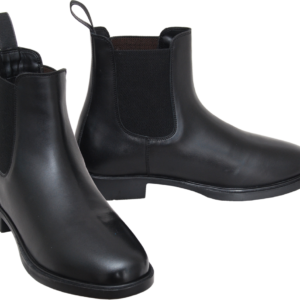 Jodhpur ankle riding boots with pull-on tab at back