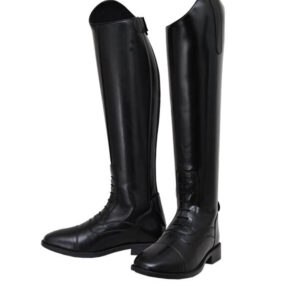 Field knee-high rider boots in leather and synthetic material