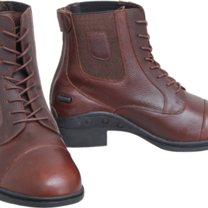 Paddock ankle-length rider boots with rubber sole