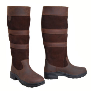 Waterproof Country Rider Boots (Suede Leather)