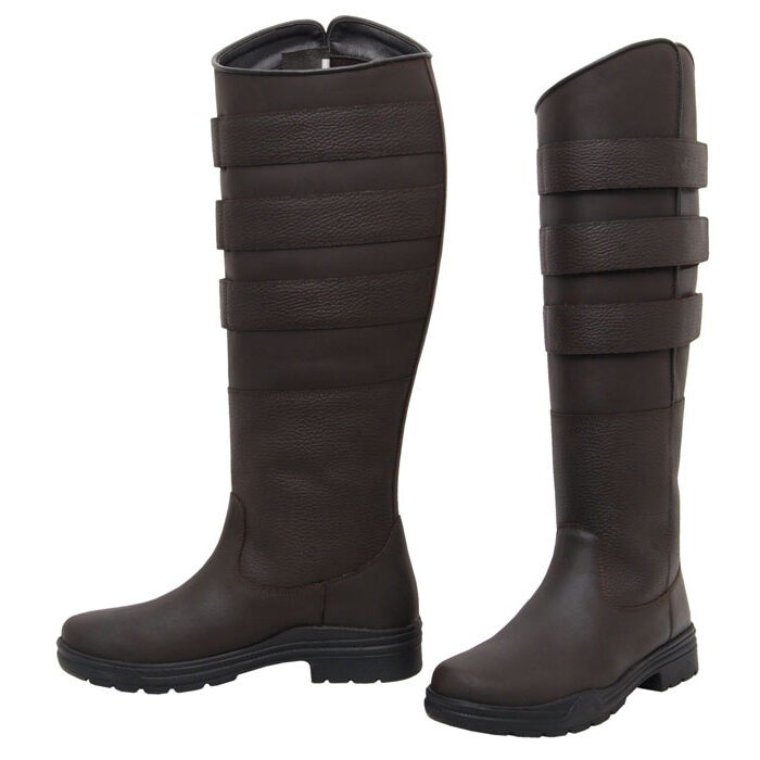 Leather Adjustable Country Boot