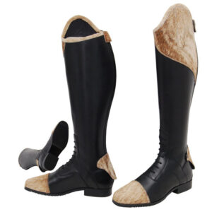 Leather Field Boot with Hair On