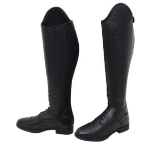 Leather Field Boot with Glitter Trim