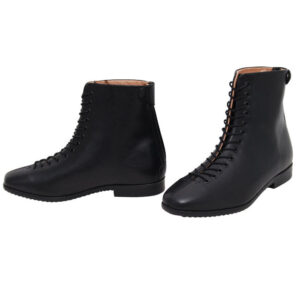 Leather Front Lace Back Zip Paddock Boot