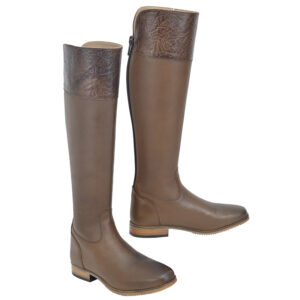 Dressage Boot With Native Classic Brown Leather