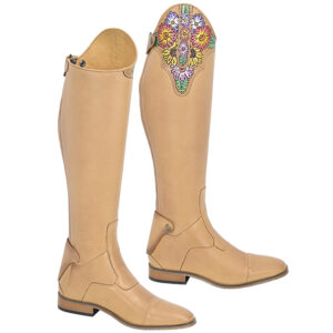 Dressage Boot With Crust Beige  Natural Leather