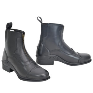 Front Zip Jodhpur Boot With Cow Imported Crust