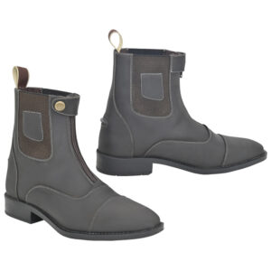 Front Zip Jodhpur Boot With Buff Calf Crazy Horse