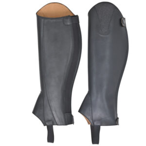 Chap With Imported Crust  Black Leather