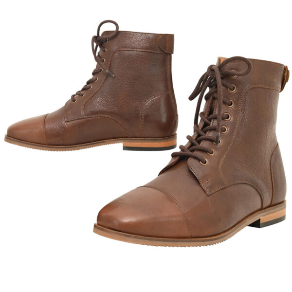 Paddock Boot with Front Lace & Backside Zipper