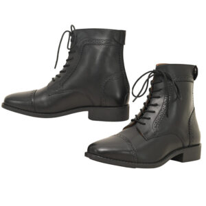 Paddock Boot with Front Lace & Backside Zipper