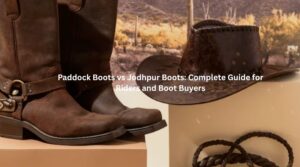 Brown leather paddock boots and Jodhpur boots with riding accessories – comparison guide for riders